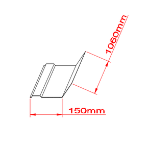 desenho tecnico perfil de muro